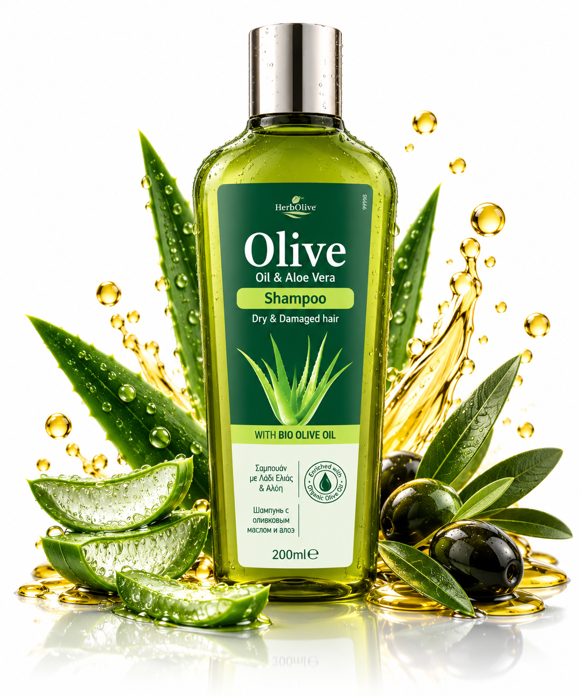 Шампоан за суха и увредена коса Oil & Aloe Vera 200ml